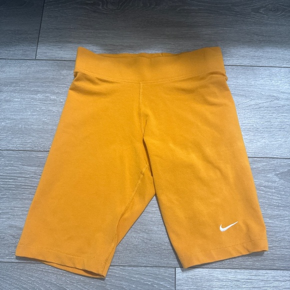 Orange yellow Nike biker shorts - Picture 1 of 3